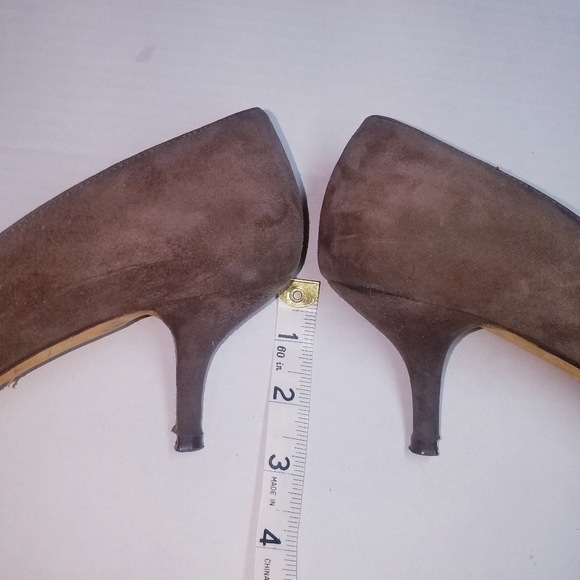🌸Dolce & Gabbana | Grey Suede Kitten‎ Heel Pointed Toe 39 - Picture 6 of 10